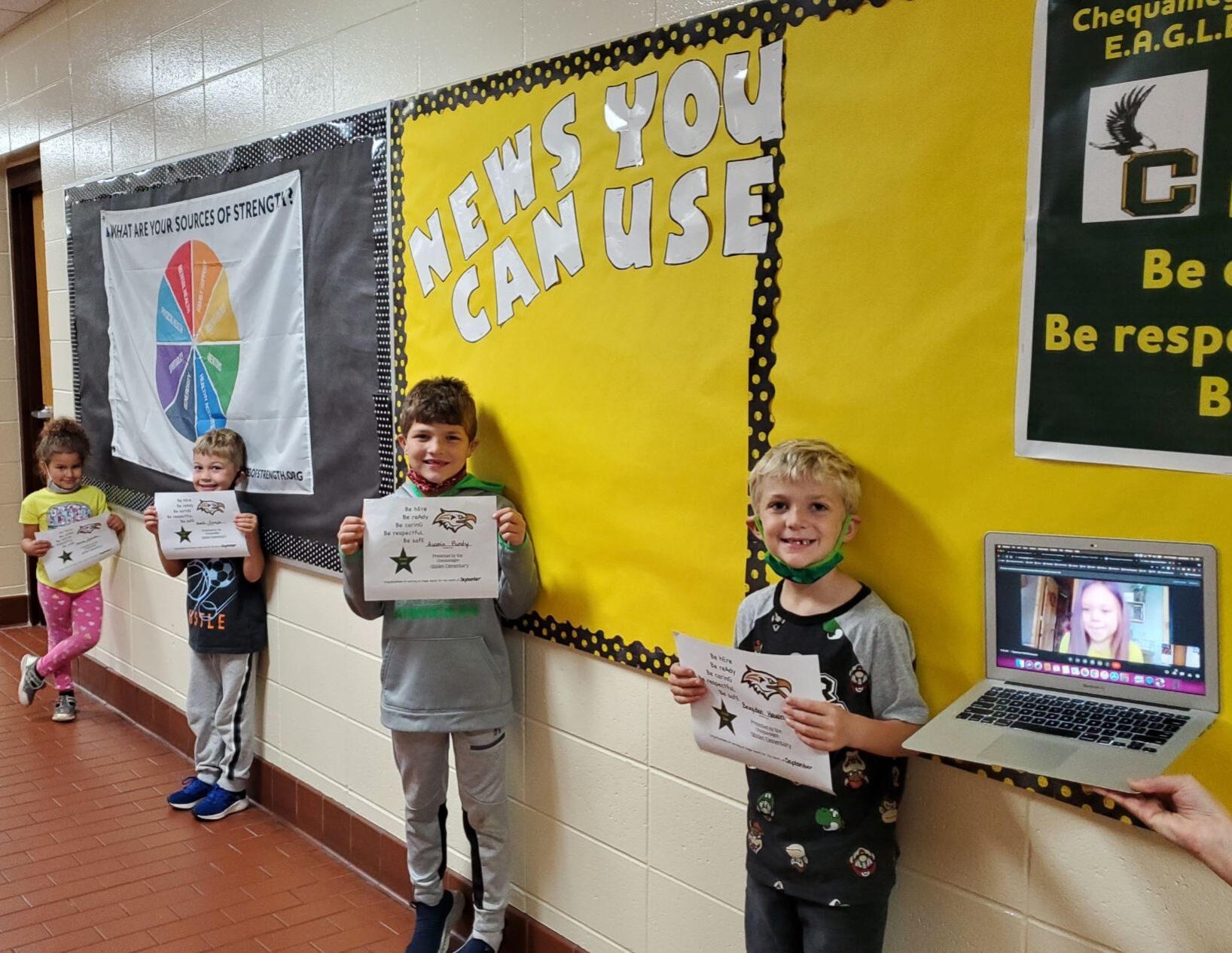Glidden Elementary School Eagle Award winners
